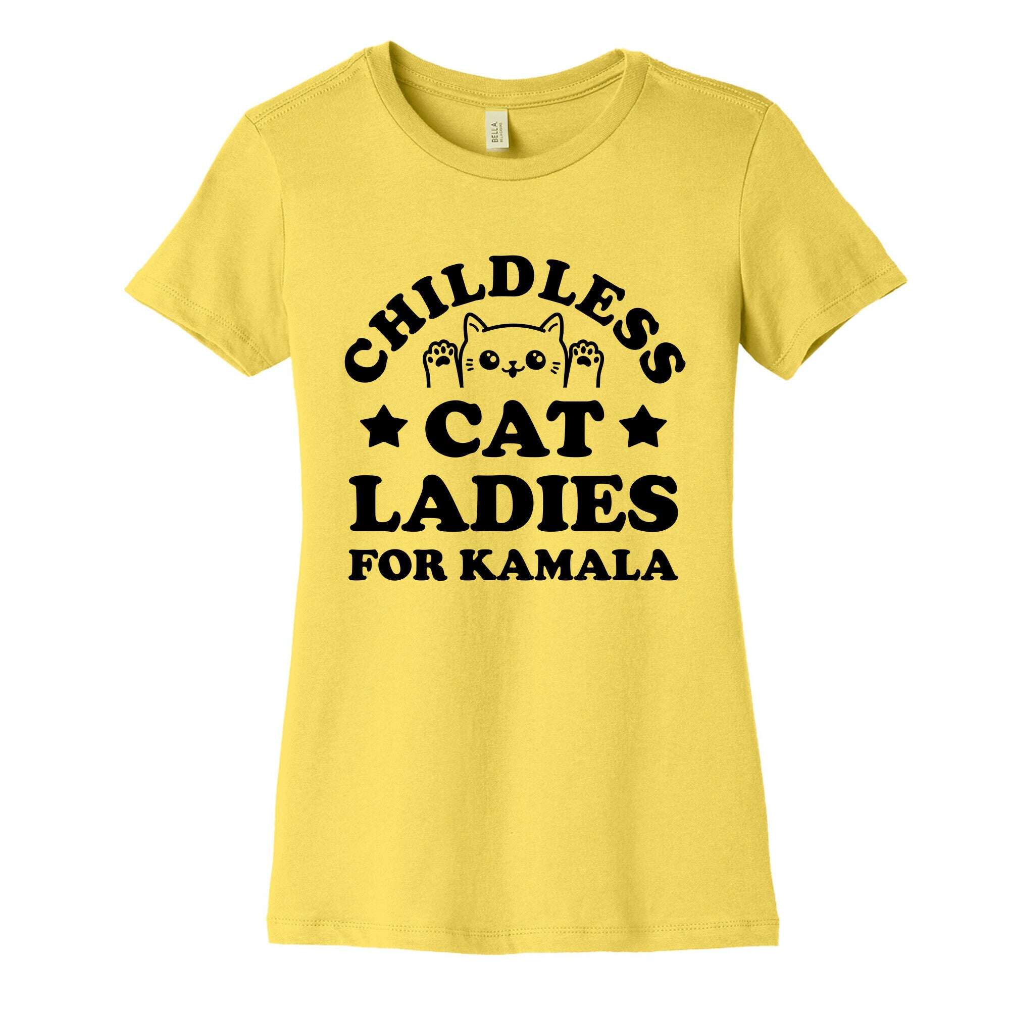Childless Cat Ladies for Kamala Womens Cotton Tee
